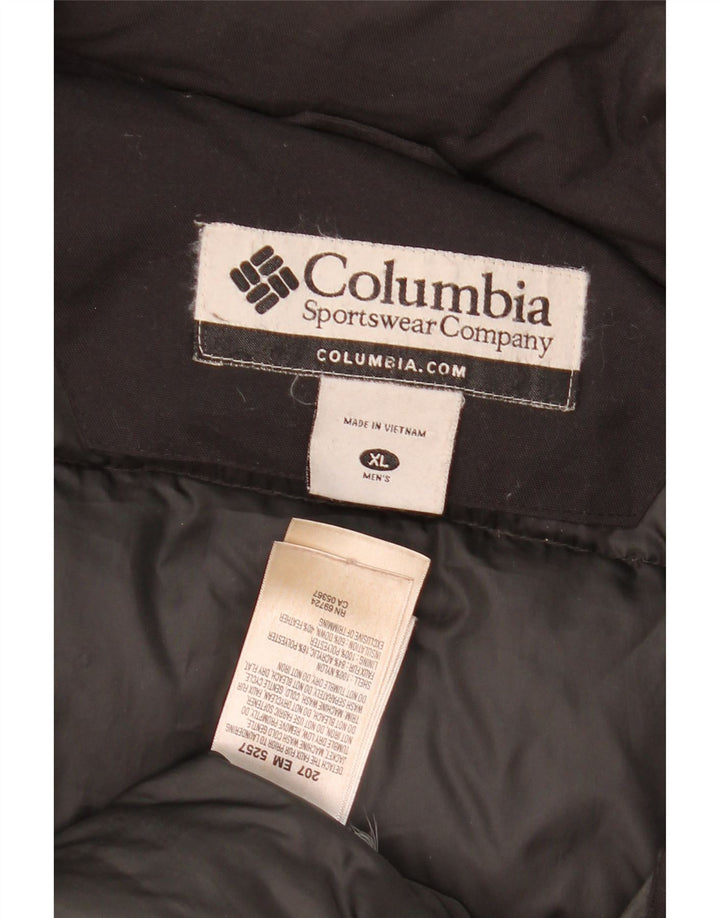Jaqueta Columbia Masculina Acolchoada UK 42 XL Preto Nylon