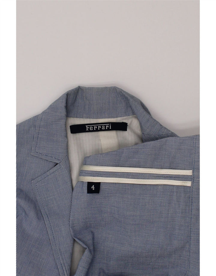 Jaqueta Blazer Ferrari Boys 2 Botões 3-4 Anos Listrado Azul