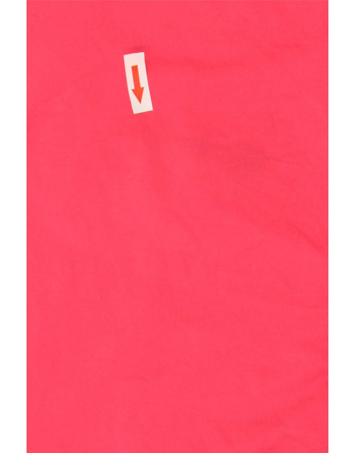 Adidas Womens Climacool T-Shirt Top UK 8 Pequeno Poliéster Vermelho