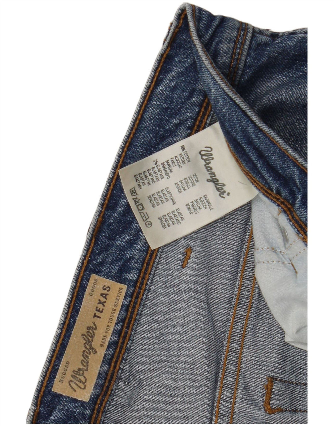 Wrangler Masculino Texas Straight Jeans W38 L27 Azul Algodão