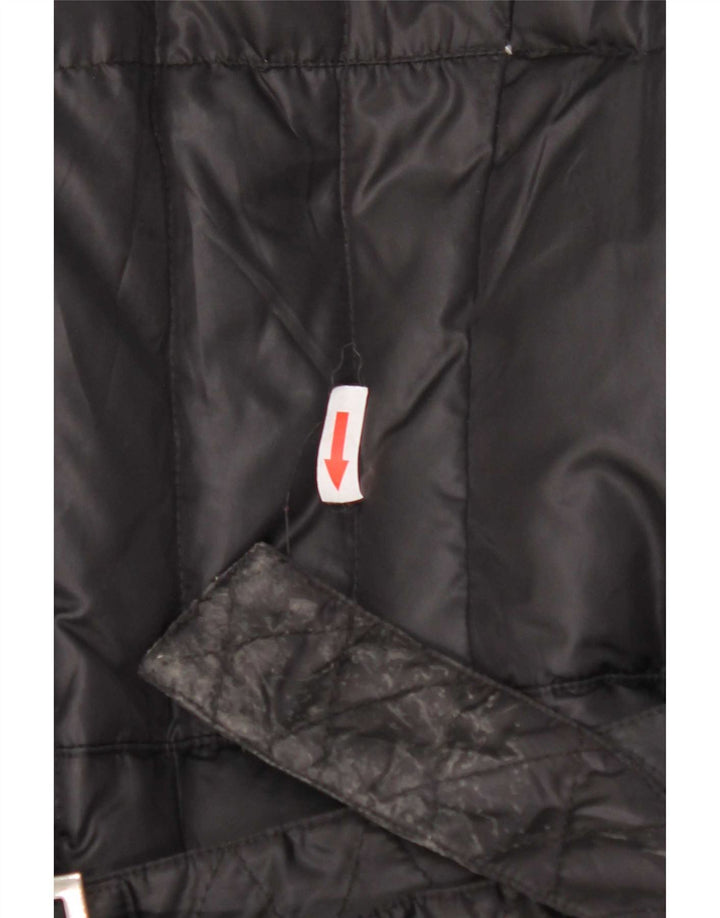 Casaco acolchoado feminino Trussardi Jeans IT 46 grande preto