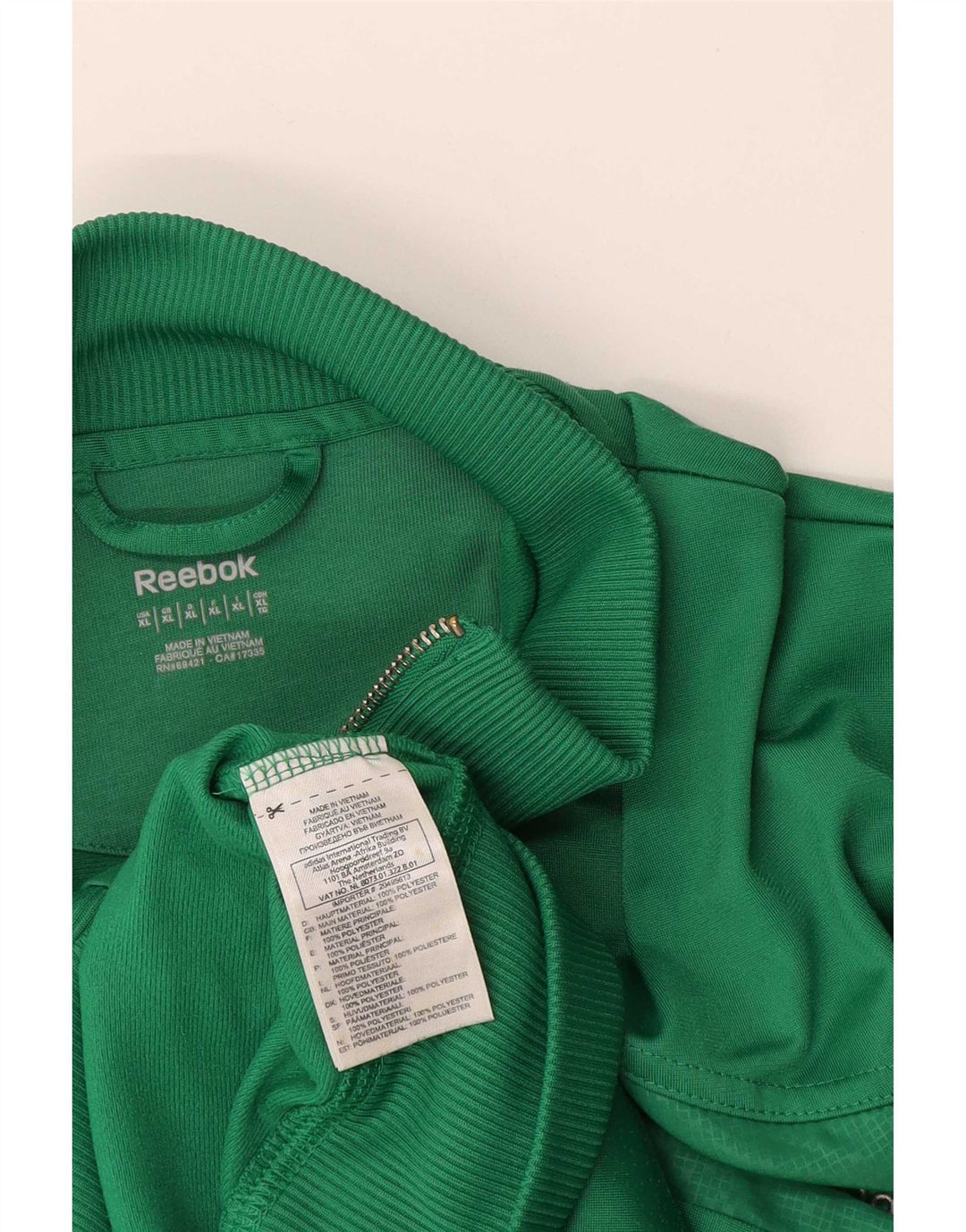 Reebok Mens Treino Top Jaqueta XL Verde Poliéster