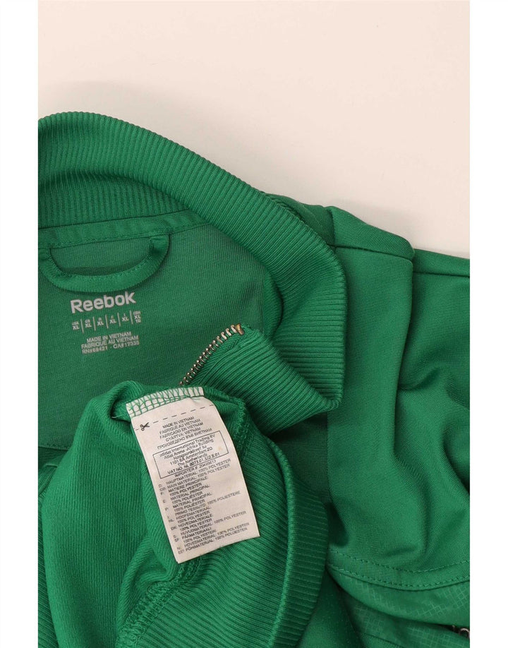 Reebok Mens Treino Top Jaqueta XL Verde Poliéster