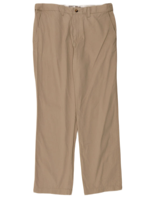 Calça Chino Masculina Marks & Spencer Regular Fit W34 L31 Algodão Bege