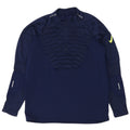 Pulôver masculino Nike com zíper e gola alta em poliéster azul marinho médio