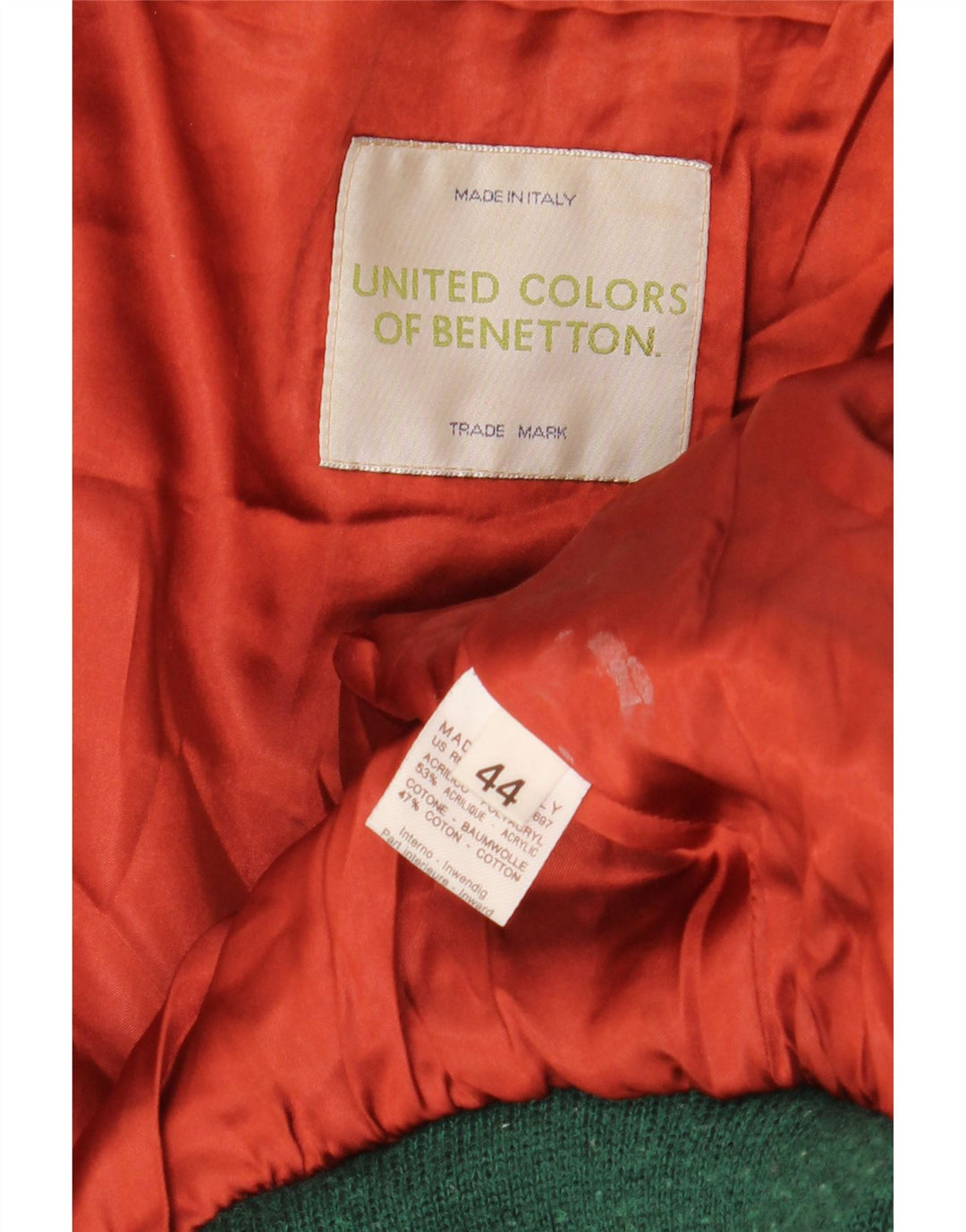 Jaqueta bomber feminina de pele sintética oversized da Benetton IT 44 médio preto