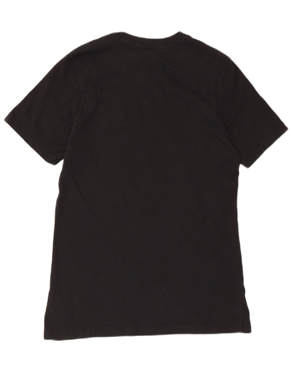 Camiseta Nike masculina gráfica top pequeno algodão preto