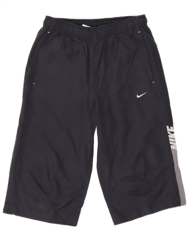 Bermuda esportiva masculina Nike Graphic Bermuda pequena azul marinho poliéster