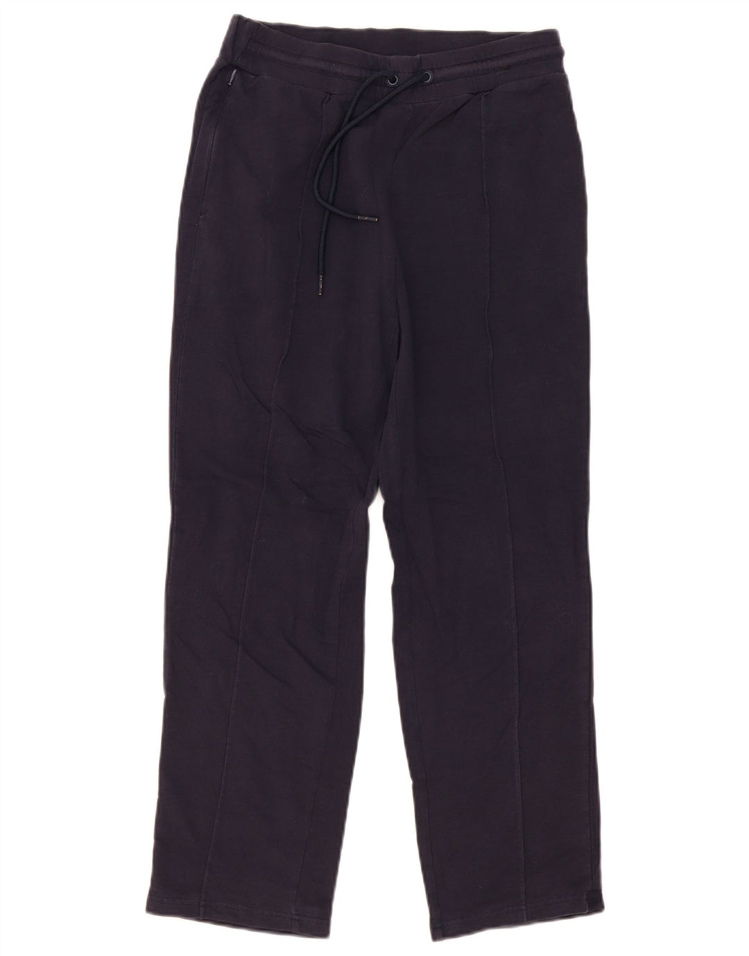 Calça de treino feminina Marks & Spencer Reino Unido 12 algodão azul marinho médio