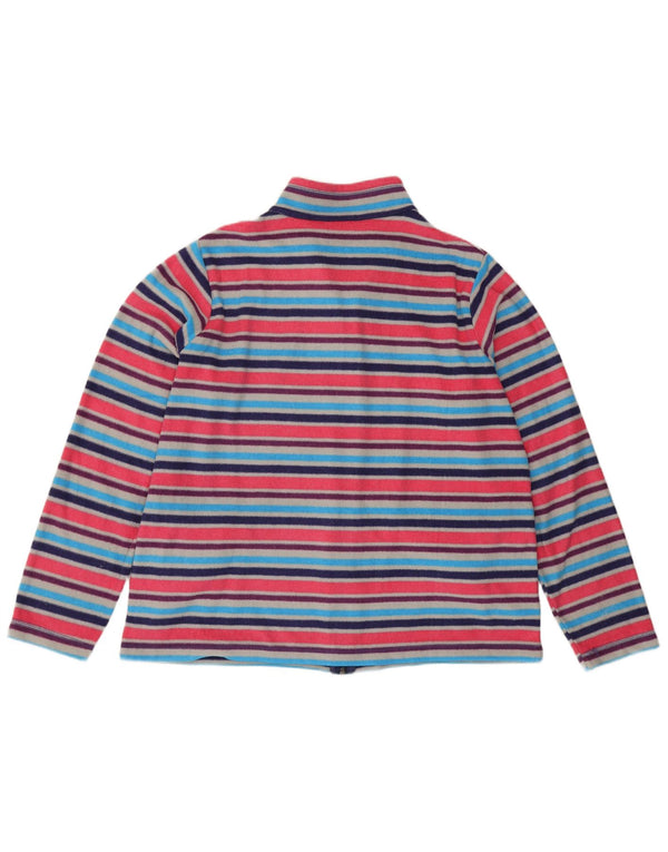 Jaqueta de lã feminina Marks & Spencer UK 18 XL listrada multicolorida esportiva