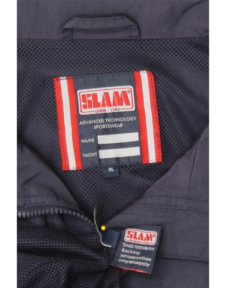 Jaqueta bomber masculina Slam UK 42 XL azul marinho nylon