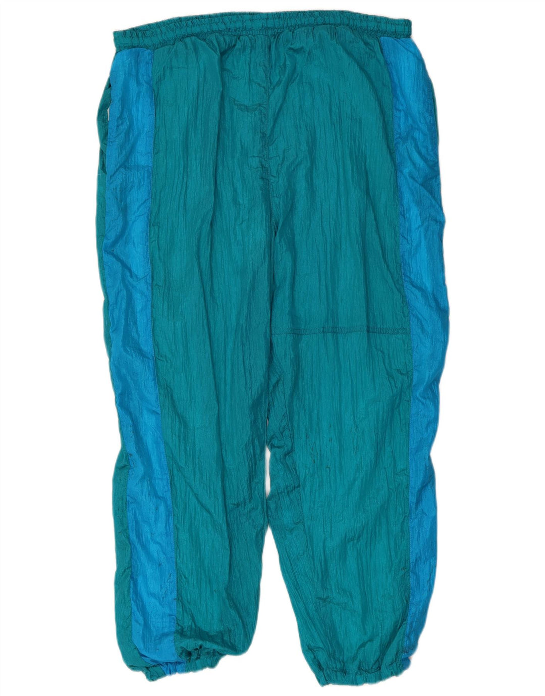 Fato de treino completo masculino vintage XL azul Colourblock Nylon