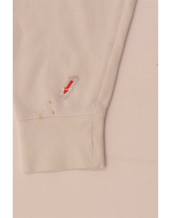Nike Mens Hoodie Jumper Médio Algodão Branco