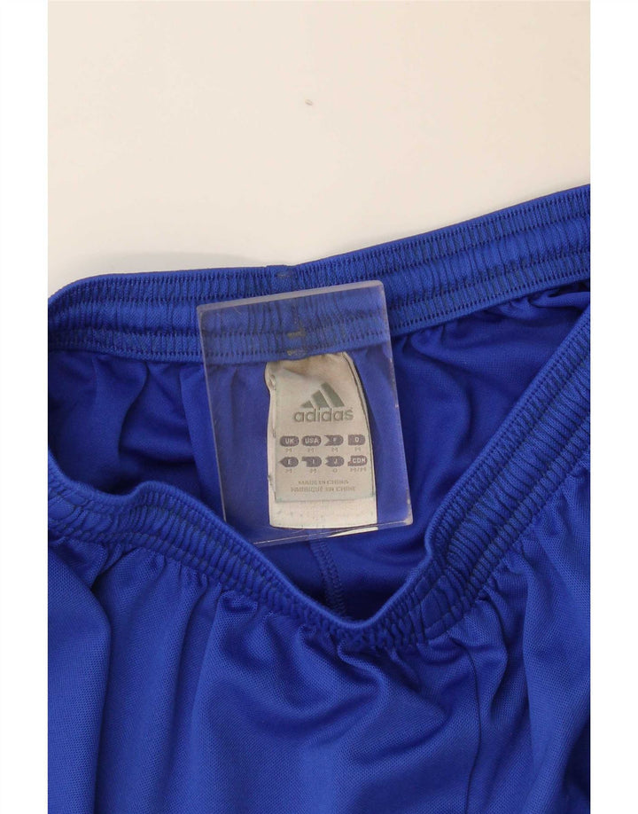 Adidas Masculino Climalite Sport Shorts Médio Azul Listrado Poliéster