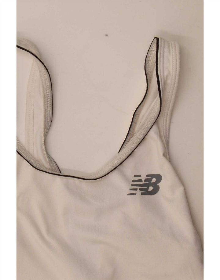 Colete feminino New Balance UK 8 pequeno branco