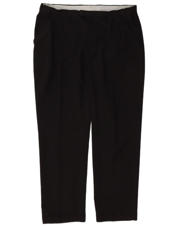 Calça masculina Marks & Spencer com pegged suit W40 L33 poliéster preto