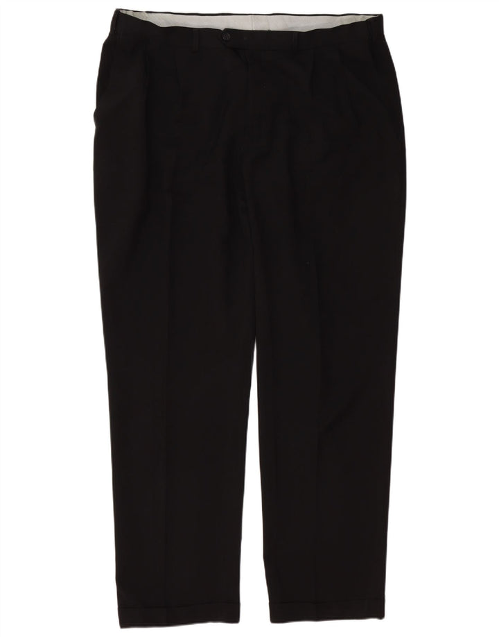 Calça masculina Marks & Spencer com pegged suit W40 L33 poliéster preto