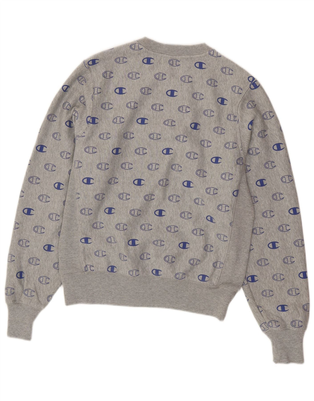 CHAMPION Suéter feminino oversized com tecelagem reversa Reino Unido 10 pequeno cinza