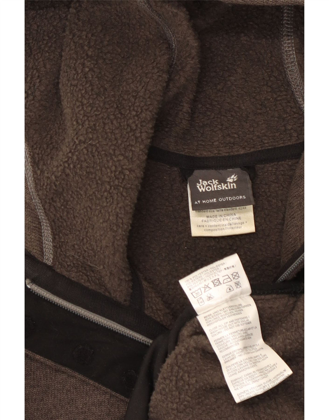 JACK WOLFSKIN Jaqueta feminina com capuz e moletom Reino Unido 16 grande marrom