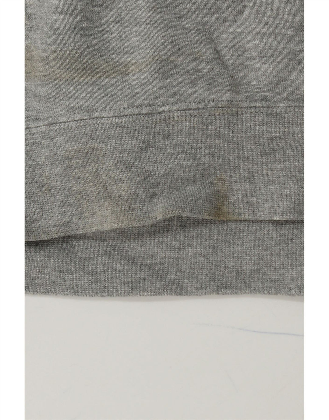 ADIDAS Mens Graphic Moletom Jumper Médio Cinza Algodão Flecked