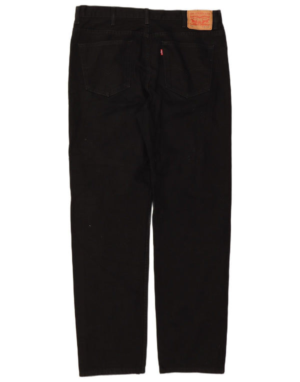 Levi's Masculino 504 Straight Jeans W38 L34 Algodão Preto