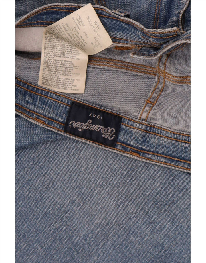 Shorts jeans Wrangler masculino regular W31 algodão azul médio