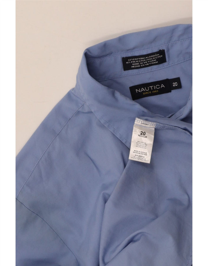 Camisa NAUTICA Boys Regular Fit 15-16 Anos Azul Algodão
