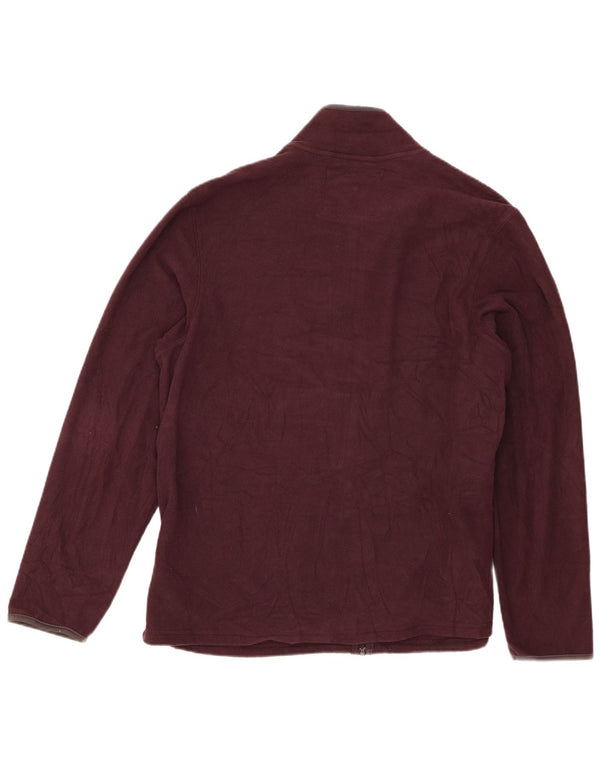 Jaqueta masculina de lã padrão Marks & Spencer Reino Unido 40 grande poliéster cor de vinho