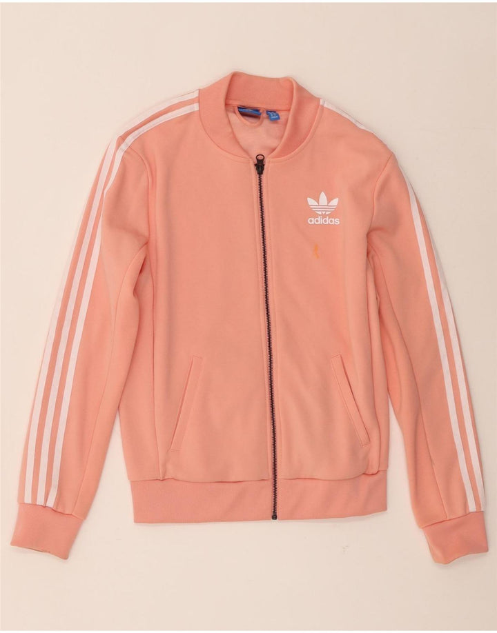 Jaqueta Adidas Feminina Graphic Tracksuit UK 6 XS Laranja Poliéster