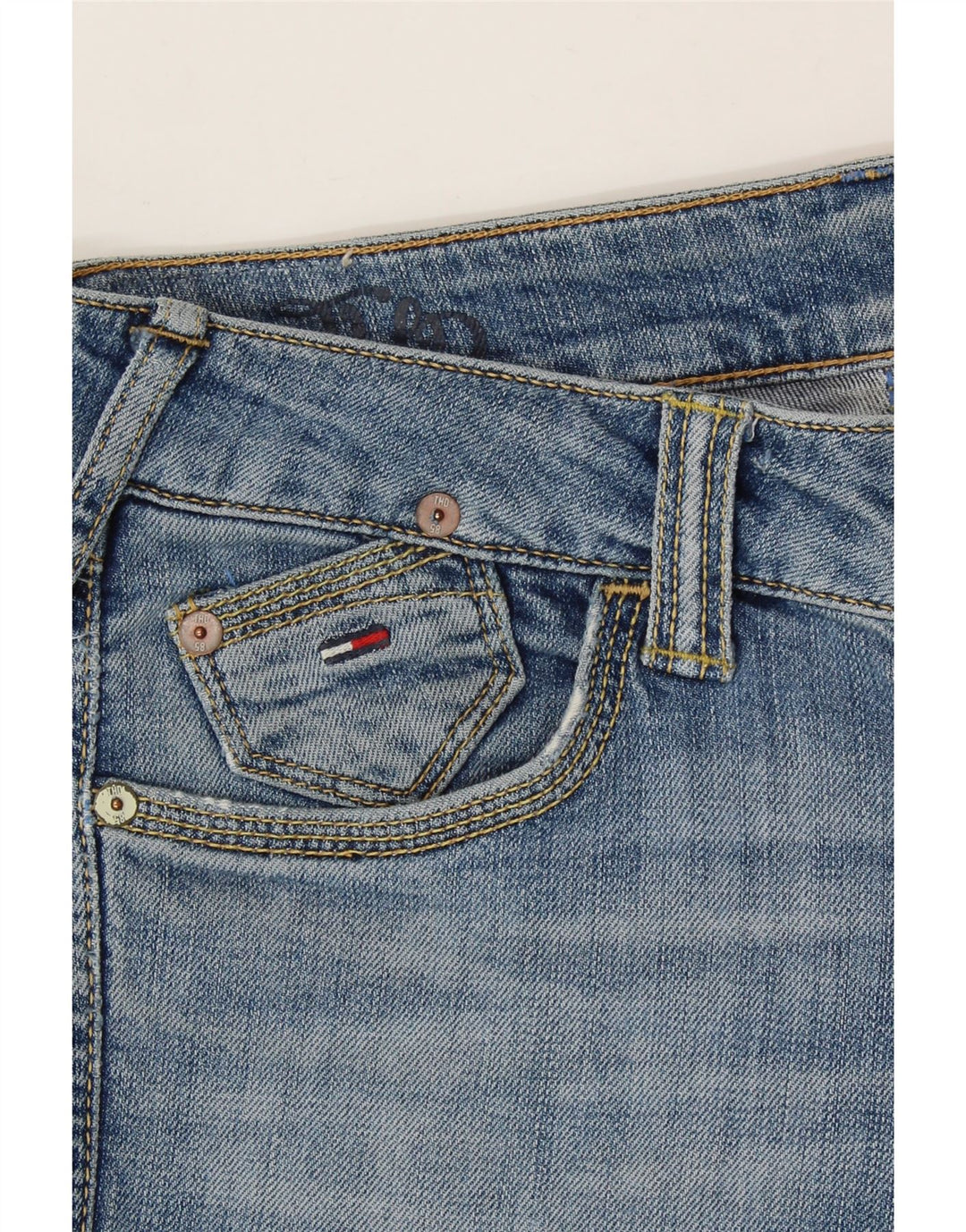 TOMMY HILFIGER Womens Slim Jeans W30 L33 Blue Vintage Tommy Hilfiger and Second-Hand Tommy Hilfiger from Messina Hembry 