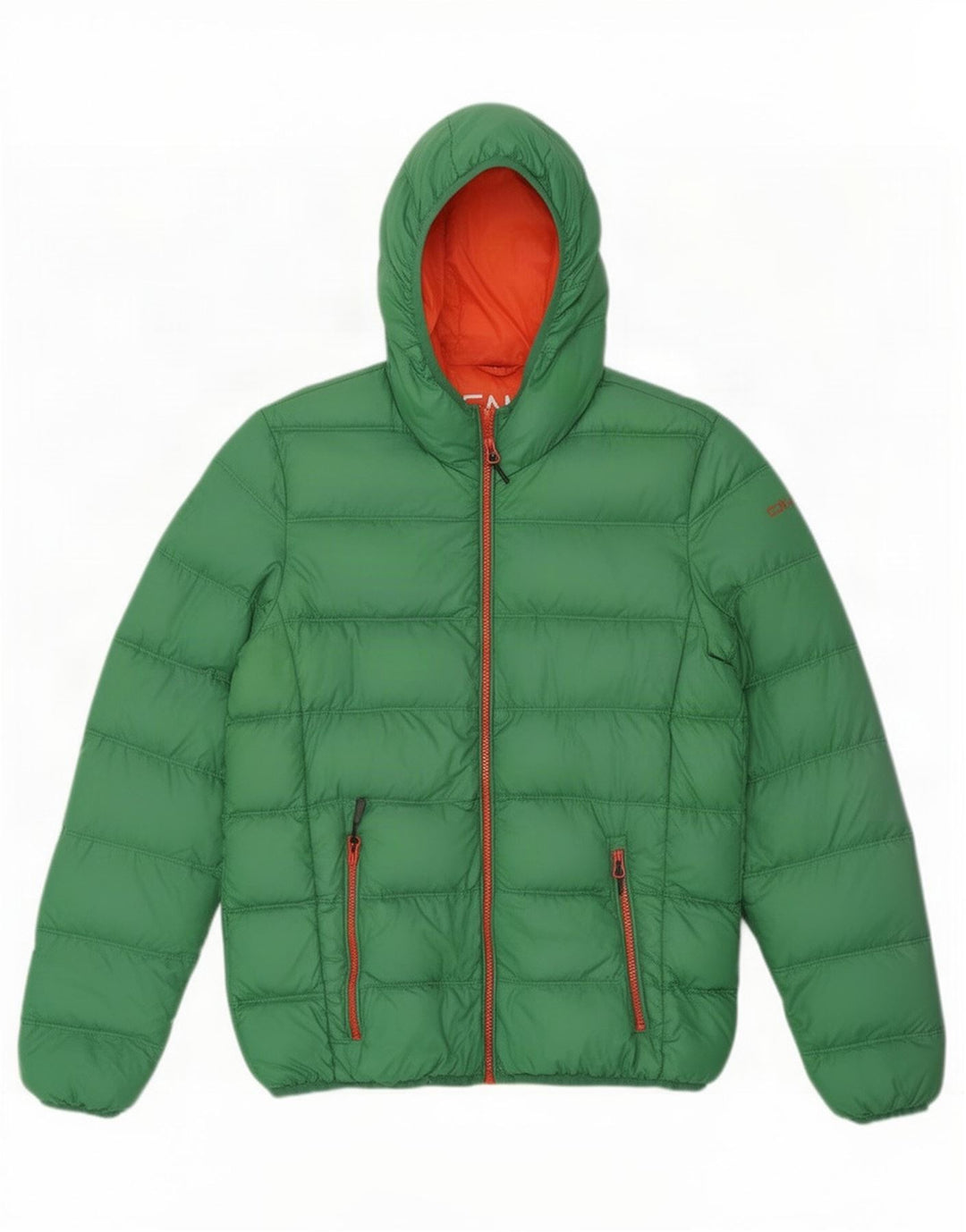Jaqueta acolchoada com capuz feminino CMP IT 46 grande nylon verde