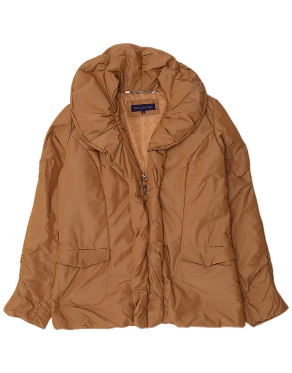 Jaqueta acolchoada feminina TRUSSARDI JEANS IT 48 XL poliéster bege