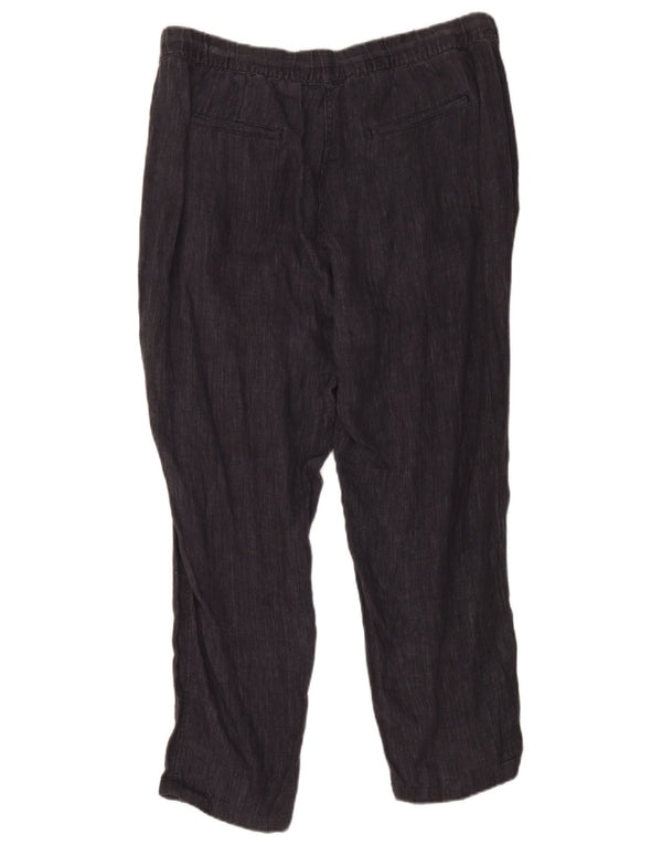 Calça chino reta feminina Marks & Spencer Reino Unido 16 grande W34 L26 cinza