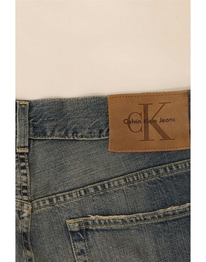 Calça jeans reta masculina Calvin Klein W32 L33 azul