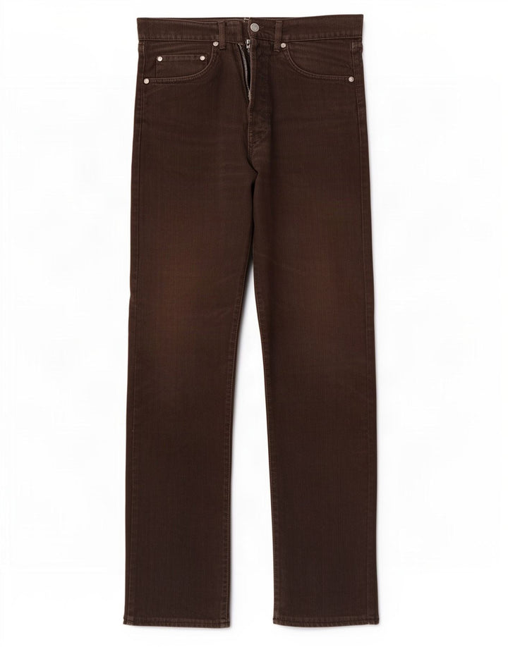 Calça jeans reta masculina Gas W30 L32 algodão marrom
