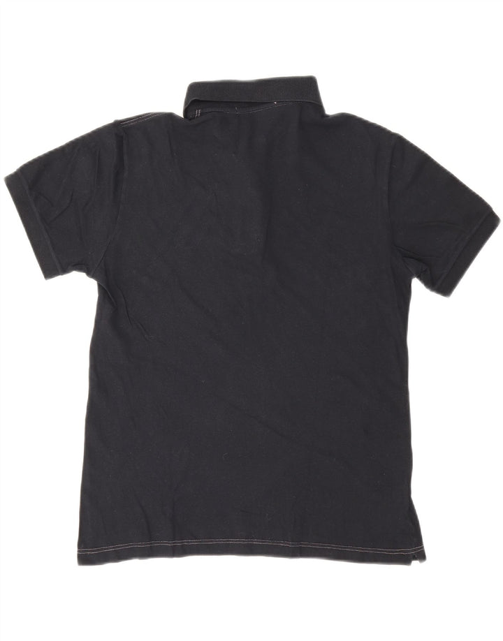 Camisa pólo masculina FRED PERRY pequena algodão azul marinho