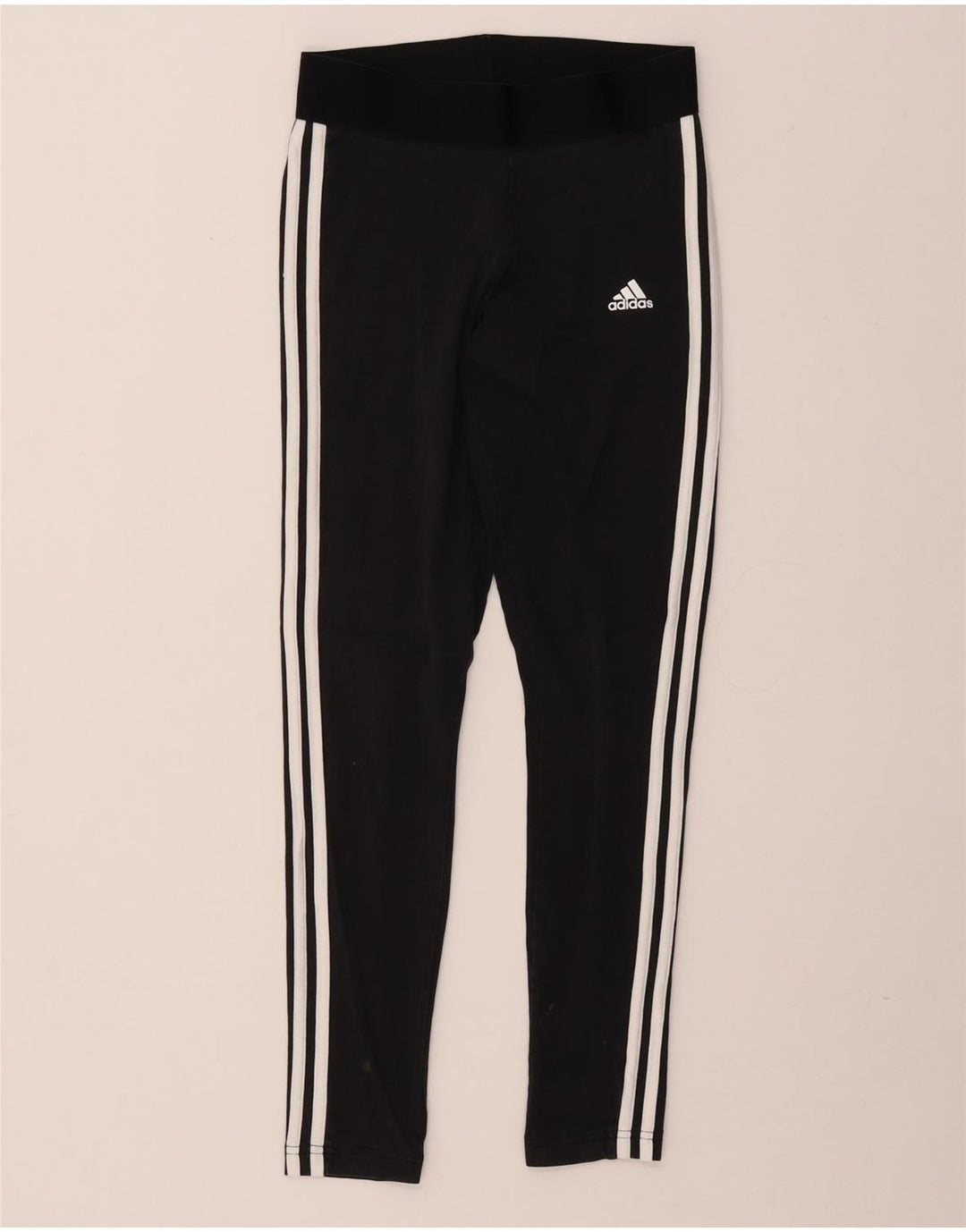 ADIDAS Womens Tight Fit Leggings UK 8/10 Pequeno Algodão Preto