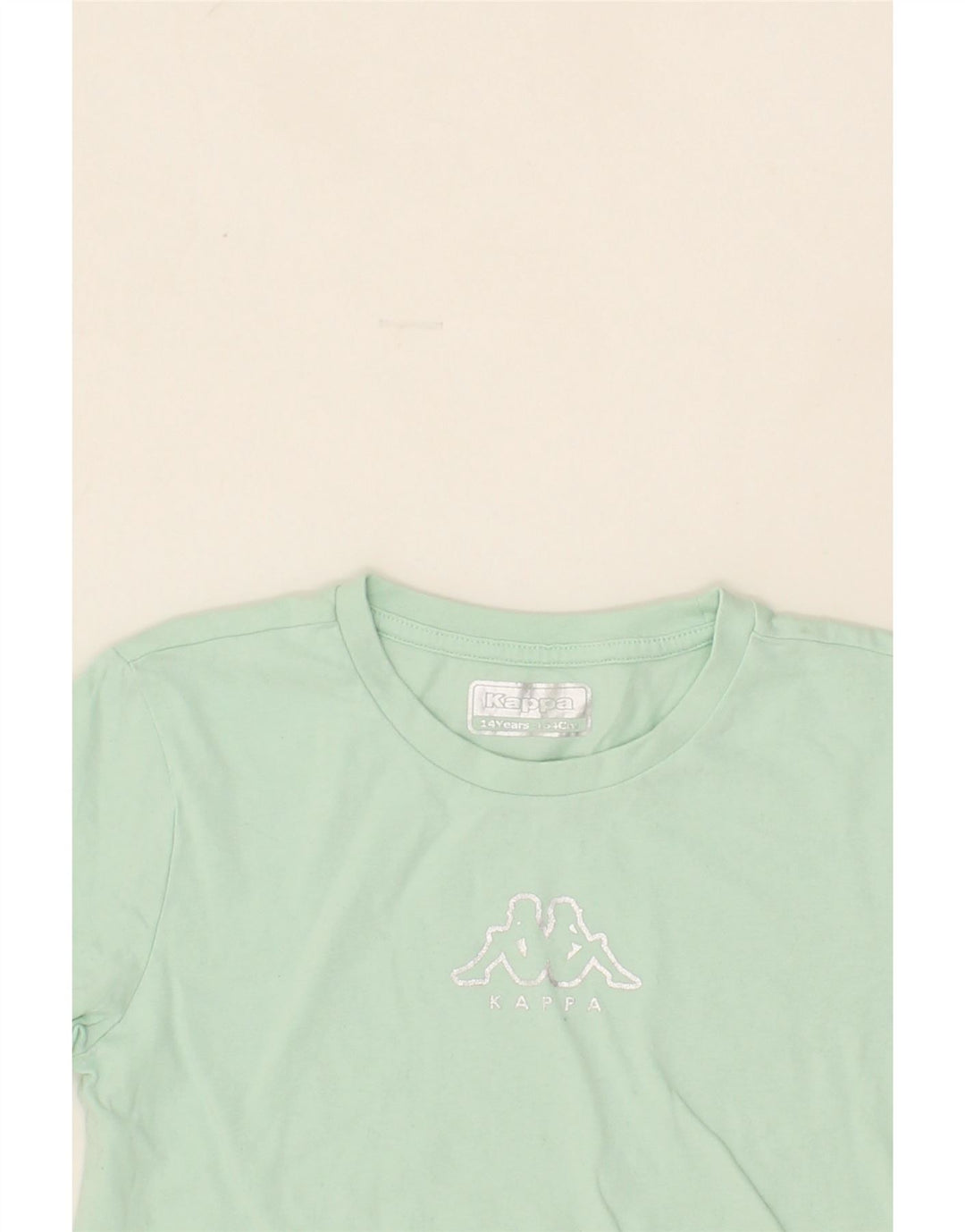 KAPPA Girls Graphic T-Shirt Top 13-14 Years Green Vintage Kappa and Second-Hand Kappa from Messina Hembry 