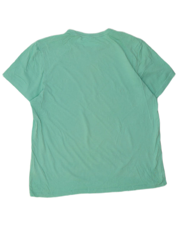 JACK WILLS Camiseta masculina clássica de ajuste gráfico top grande de algodão verde