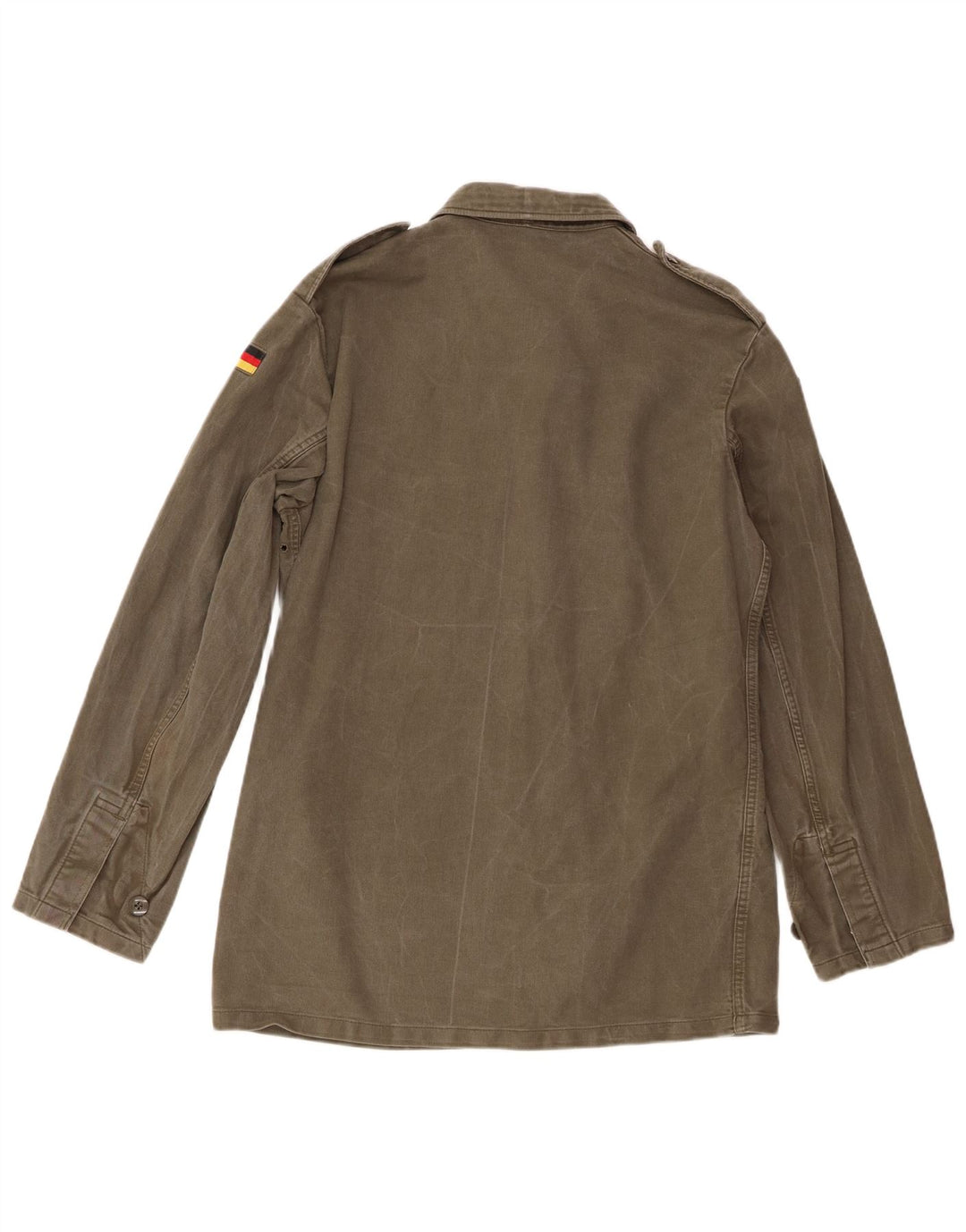 Jaqueta militar jeans masculina vintage UK 38 médio cáqui exército