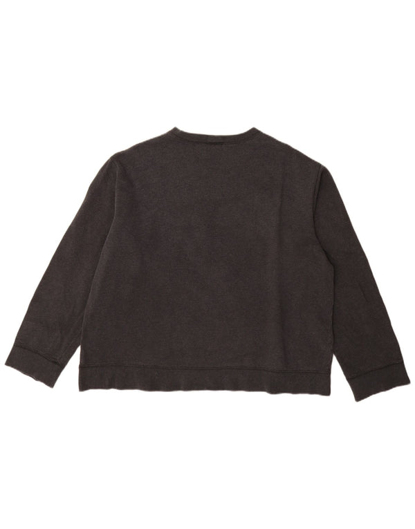 Suéter gráfico feminino DKNY UK 18 XL algodão preto