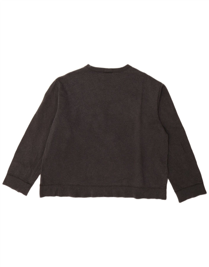 Suéter gráfico feminino DKNY UK 18 XL algodão preto