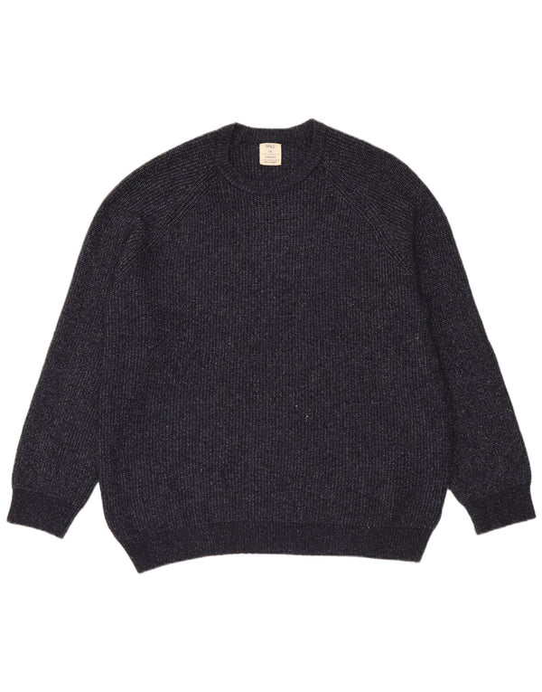 Suéter masculino Marks & Spencer com gola redonda 2XL azul marinho poliamida