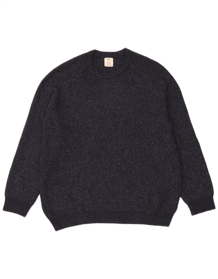 Suéter masculino Marks & Spencer com gola redonda 2XL azul marinho poliamida