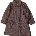 Casaco de couro feminino Dibi IT 48 XL couro marrom