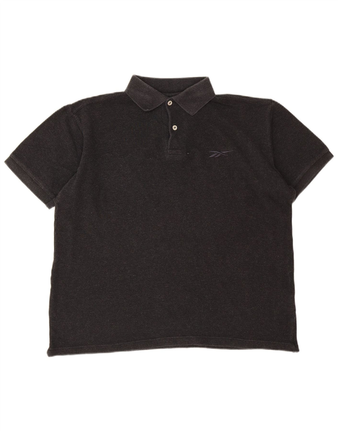 Camisa polo masculina Reebok grande algodão cinza