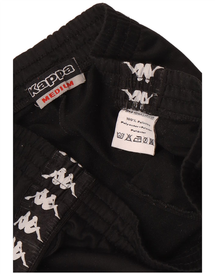 Calça de treino masculina Kappa Graphic preto médio poliéster