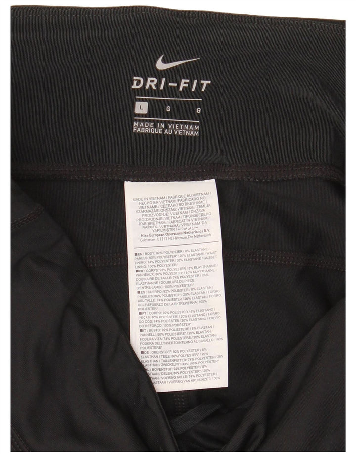 Leggings Nike Dri Fit Feminina UK 14 Grande Poliéster Preto