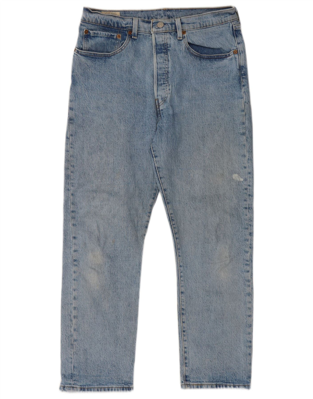 Levi's Masculino 501 Straight Jeans W31 L26 Azul Algodão