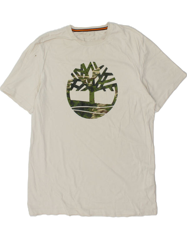 Camiseta masculina gráfica TIMBERLAND grande branco